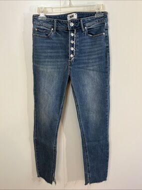 PAIGE Margot Skinny Button-Fly Jeans in Belmoore 28